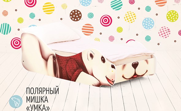 Детская кровать Полярный мишка-Умка в Копейске - изображение