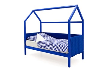 Детская кровать-домик «Svogen синий» мягкая в Челябинске