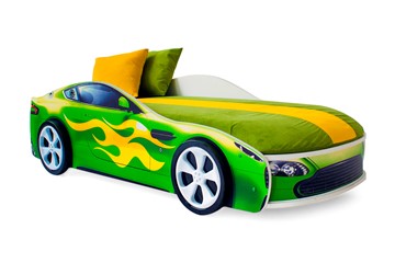 Детская кровать-машина Бондимобиль зеленый в Челябинске - предосмотр