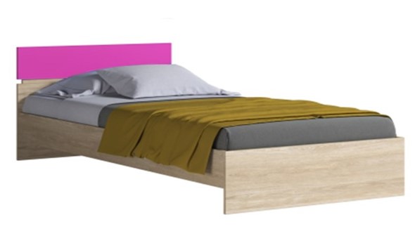 Кровать в детскую Формула, 900 розовый с основанием в Миассе - изображение