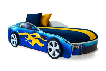 Детская кровать-машина Бондимобиль синий в Копейске