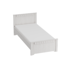 Детская кровать с основанием Прованс 900, Бодега белая / платина премиум в Миассе