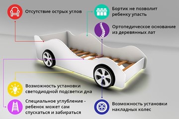 Кровать-машина детская Mercedes в Челябинске - предосмотр 2