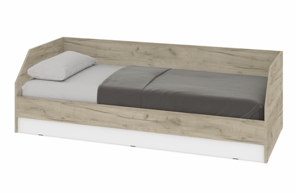 Подростковая кровать О81, Серый дуб - Белый в Магнитогорске - изображение