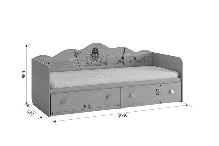 Детская кровать-софа Амели в Миассе - изображение 2