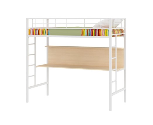 Детская кровать Севилья-1 со столом Белая в Копейске - изображение
