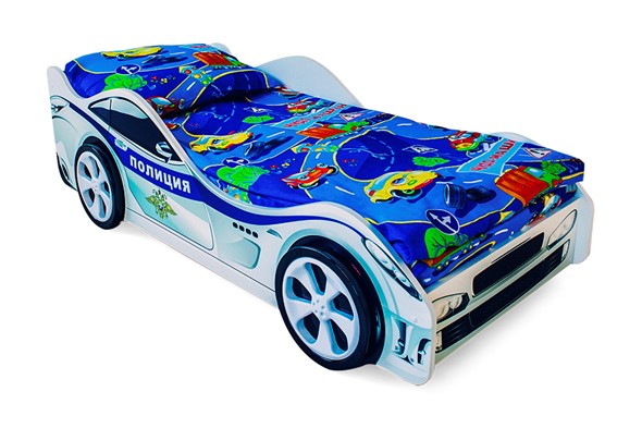 Детская кровать-машина Полиция в Миассе - изображение