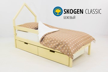 Детская кровать-домик мини Skogen бежевый в Челябинске