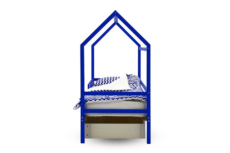 Кровать-домик Svogen синий в Миассе - изображение 5
