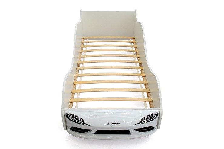 Кровать-машина в детскую Супра белая в Миассе - изображение 8