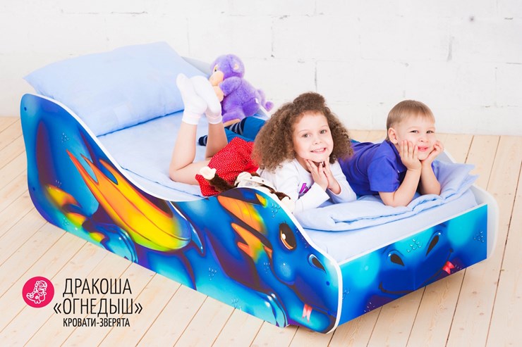 Детская кровать-зверёнок Дракоша-Огнедыш в Челябинске - изображение 3