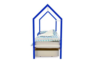 Кровать-домик детская Svogen сине-белый в Челябинске - предосмотр 5