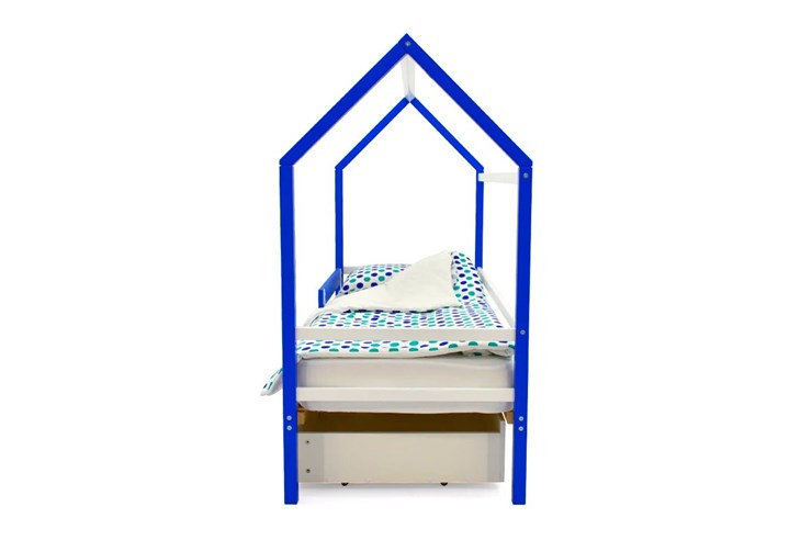 Кровать-домик детская Svogen сине-белый в Челябинске - изображение 5