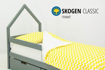 Кровать-домик в детскую мини Skogen графит в Миассе - предосмотр 3
