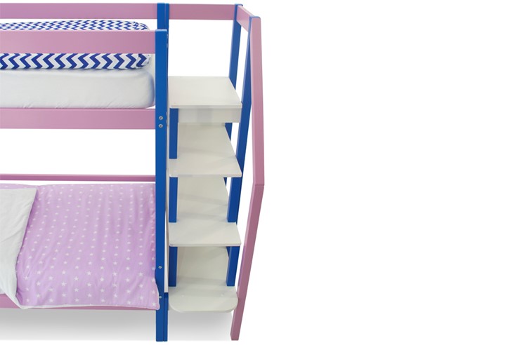Детская 2-этажная кровать Svogen синий-лаванда в Миассе - изображение 9