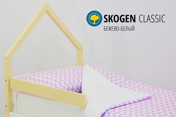 Кровать-домик детская мини Skogen бежево-белый в Миассе - предосмотр 3