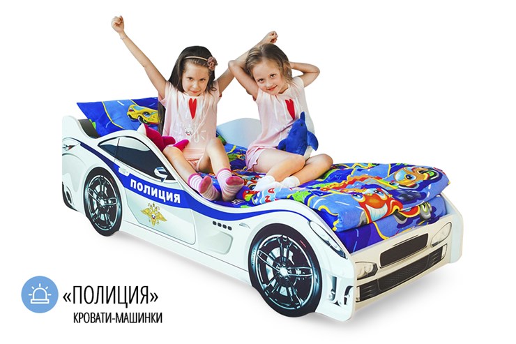 Детская кровать-машина Полиция в Магнитогорске - изображение 4