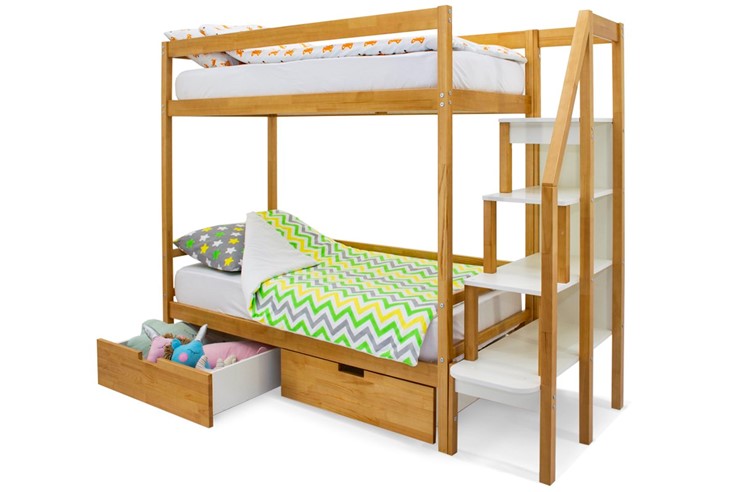 Двухэтажная детская кровать Svogen дерево в Миассе - изображение 5