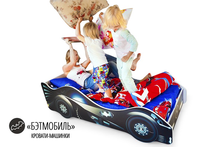 Кровать-машина детская Бэтмобиль в Магнитогорске - изображение 1