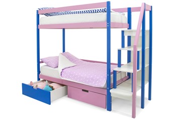 Детская 2-этажная кровать Svogen синий-лаванда в Миассе - предосмотр 5