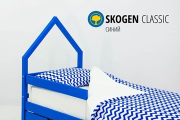 Детская кровать-домик мини Skogen синия в Челябинске - предосмотр 3