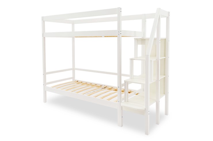 Кровать двухъярусная Svogen белый в Миассе - изображение 1