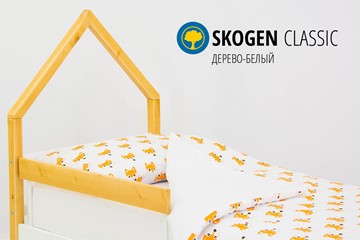 Кровать-домик детская мини Skogen белый-дерево в Челябинске - предосмотр 3