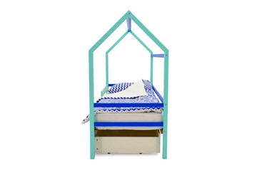 Детская кровать-домик Svogen синий-мятный в Челябинске - предосмотр 5