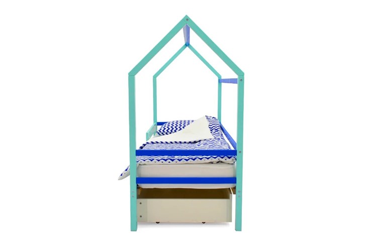 Детская кровать-домик Svogen синий-мятный в Челябинске - изображение 5