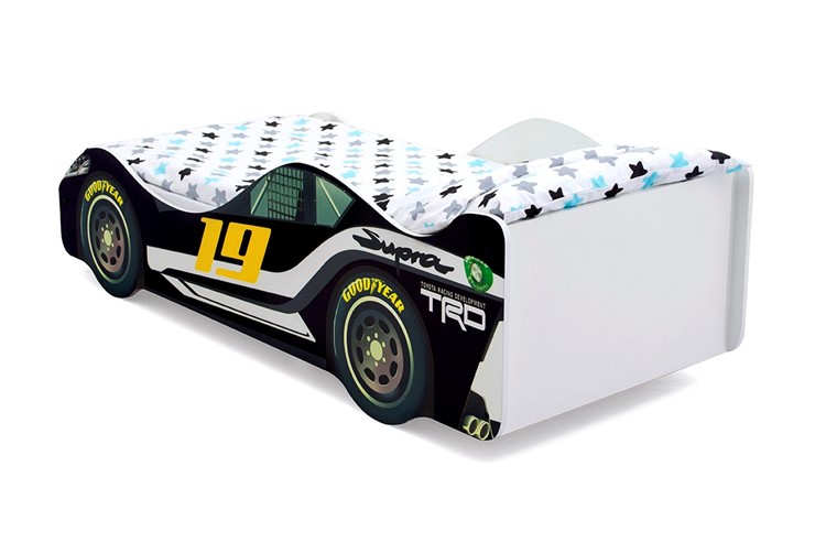 Кровать-машина детская Супра черная в Миассе - изображение 5