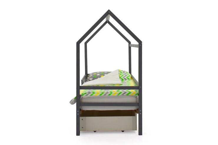 Кровать-домик детская Svogen графит в Миассе - изображение 4