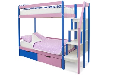 Детская 2-этажная кровать Svogen синий-лаванда в Миассе - предосмотр 4