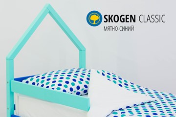 Детская кровать-домик мини Skogen мятно-синий в Миассе - предосмотр 3