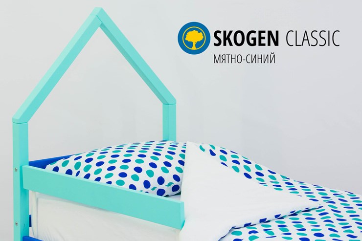 Детская кровать-домик мини Skogen мятно-синий в Миассе - изображение 3