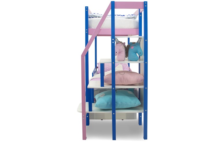 Детская 2-этажная кровать Svogen синий-лаванда в Миассе - изображение 7