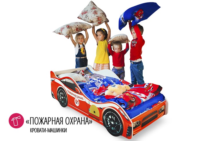 Кровать-машина в детскую Пожарная охрана в Челябинске - изображение 4