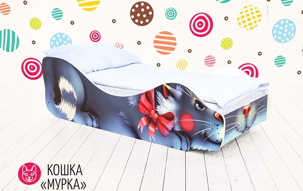 Кровать-зверёнок Кошка-Мурка в Копейске - изображение