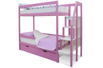 Кровать двухъярусная Svogen розовый в Миассе