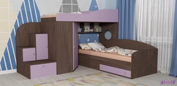 Детская кровать-шкаф Кадет-2, корпус Бодего, фасад Ирис в Миассе