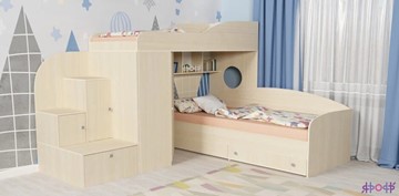 Детская кровать-шкаф Кадет-2, корпус Дуб, фасад Дуб в Магнитогорске