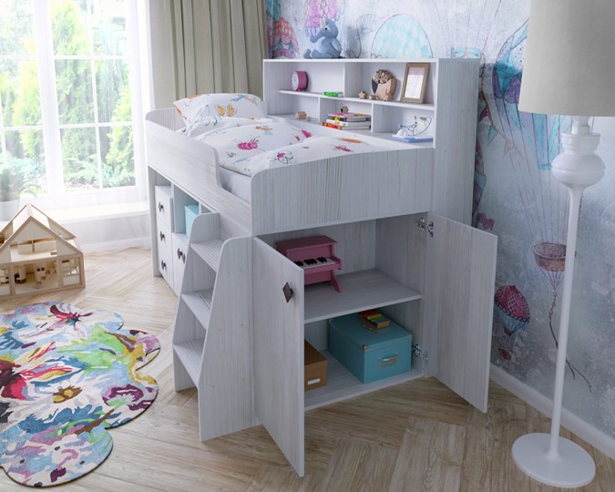 Кровать-чердак детская Малыш-5, цвет Винтерберг в Златоусте - изображение 6