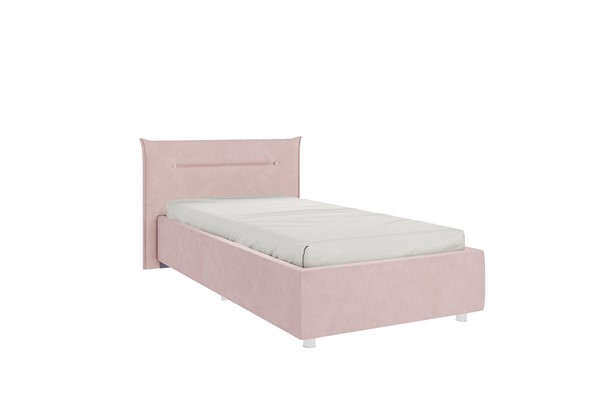 Кроватка 0.9 Альба, нежно-розовый (велюр) в Челябинске - изображение