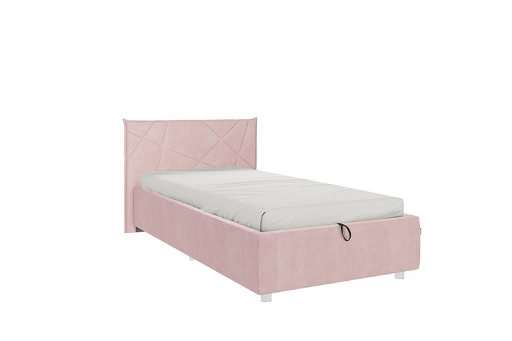 Кровать в детскую 0.9 Бест, нежно-розовый (велюр) в Челябинске - изображение 3