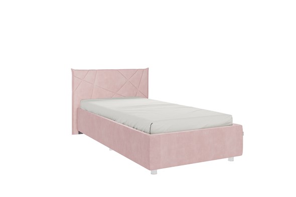 Кровать в детскую 0.9 Бест, нежно-розовый (велюр) в Челябинске - изображение