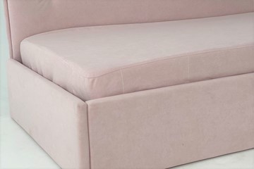Кровать в детскую 0.9 Бест (Тахта), нежно-розовый (велюр) в Миассе - предосмотр 3