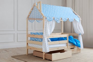 Детская кровать Домик с ящиками, без покраски в Миассе - предосмотр 2