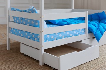 Детская кровать Домик с ящиками, цвет белый в Златоусте - предосмотр 3