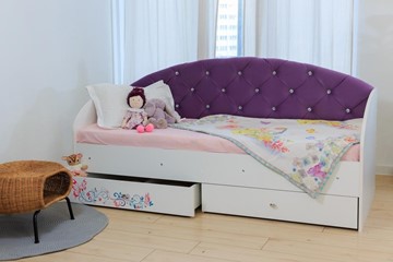 Детская кровать Эльза без бортика, Фиолетовый (латы) в Челябинске - предосмотр 5