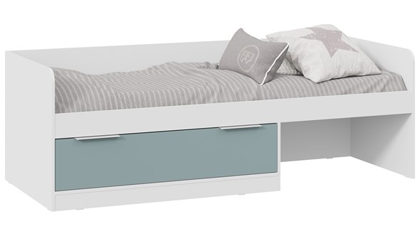 Детская кровать Марли Тип 1 (Белый/Серо-голубой) в Копейске - изображение