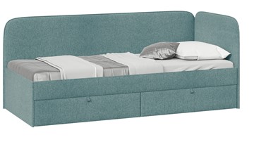 Кровать в детскую Молли тип 1 (80), Микровелюр Scandi Indigo 11 в Миассе